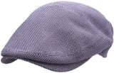 Herman Mens Made In Italy Flat Cap Ivy Pure Mulberry - Navy