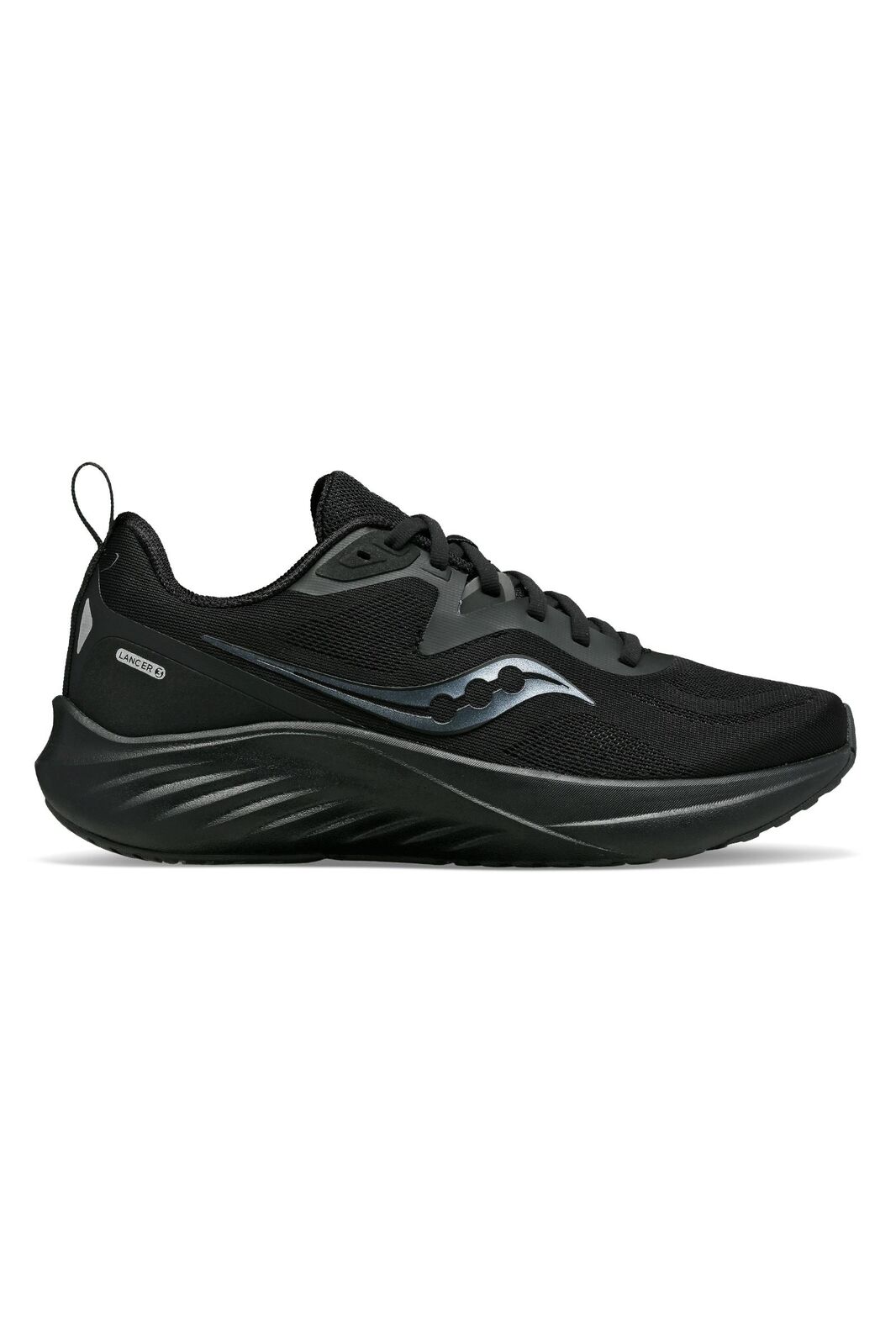 Saucony Womens Lancer Sneakers Shoes Runners in Black