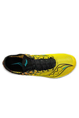 Saucony Womens Endorphin Cheetah Track Spike Spikes Running Racing Shoes in Black Vizi