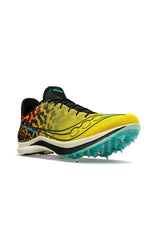 Saucony Womens Endorphin Cheetah Track Spike Spikes Running Racing Shoes in Black Vizi