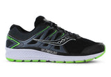 Saucony Mens OMNI 16 Wide Sneakers Runners Running Shoes - Black/Slime