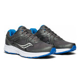 Saucony Mens Grid Cohesion 11 Runners Sneakers Running Shoes - Charcoal/Blue