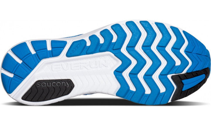 Saucony Mens RIDE ISO Sneakers Runners Running Shoes - White/Black/Blue