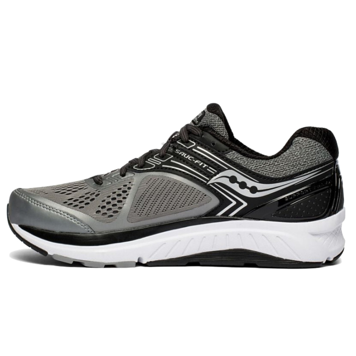 Saucony Mens Echelon 7 Runners Shoes Sneakers Running - Grey/Black