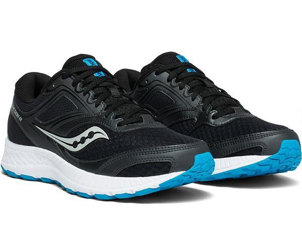 Saucony Mens Cohesion 12 Versafoam Sneakers Runners Running Shoes - Black/Blue