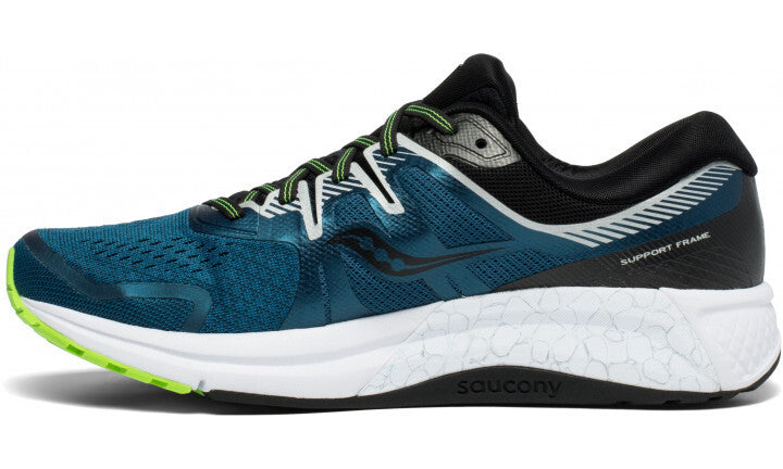 Saucony Mens OMNI ISO 2 Shoes Sneakers Runners Running - Blue/Silver