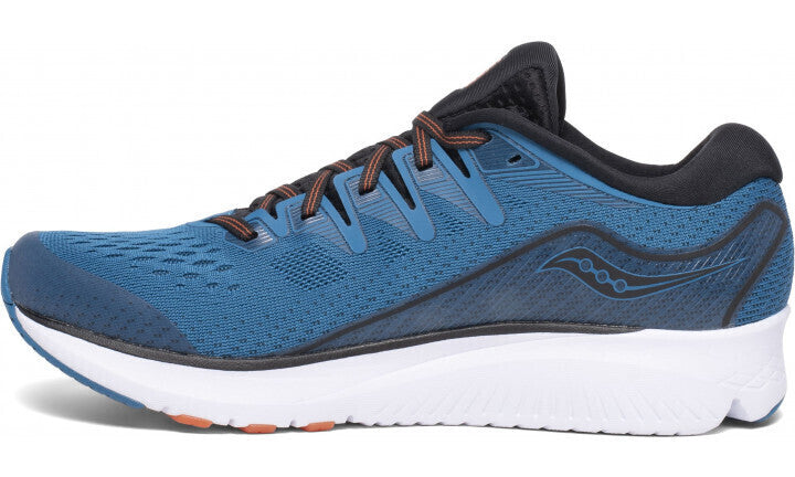 Saucony Mens RIDE ISO 2 Sneakers Runners Running Shoes - Blue/Black