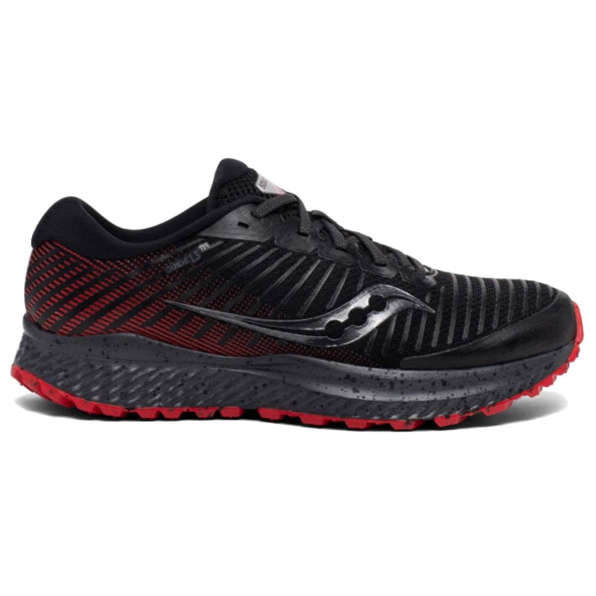 Saucony Mens Guide 13 TR Runners Sneakers Shoes Trail Hiking Trekking - Black/Red