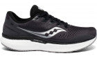 Saucony Triumph 18 Mens Running Shoe-Charcoal/White/Gris/Blanc