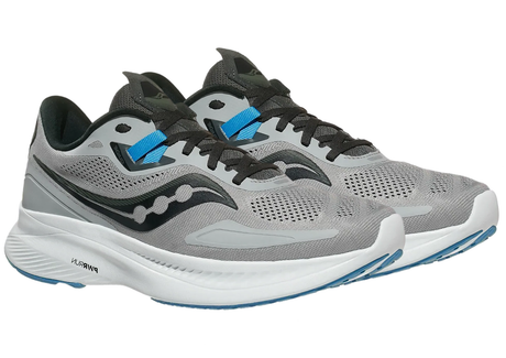 Saucony Mens Guide 15 Lightweight Running Sneaker Athletic Shoes - Alloy/Topaz