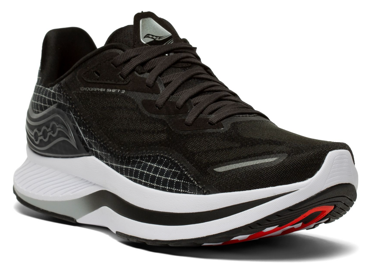 Saucony Mens Endorphin Shift 2 Sneakers Runners Shoes Running - Black/White