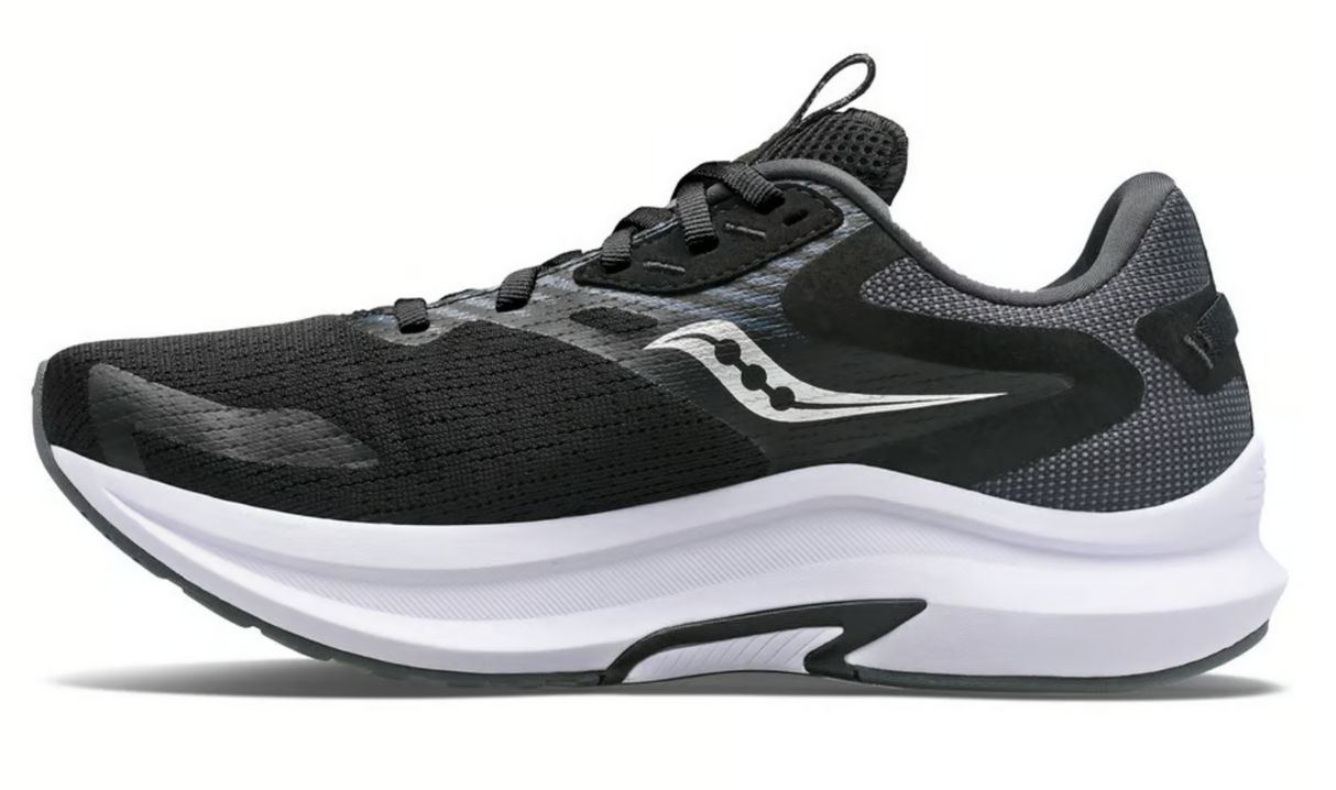 Saucony Mens Axon Sneakers Runners Athletic Running Shoes - Black/White