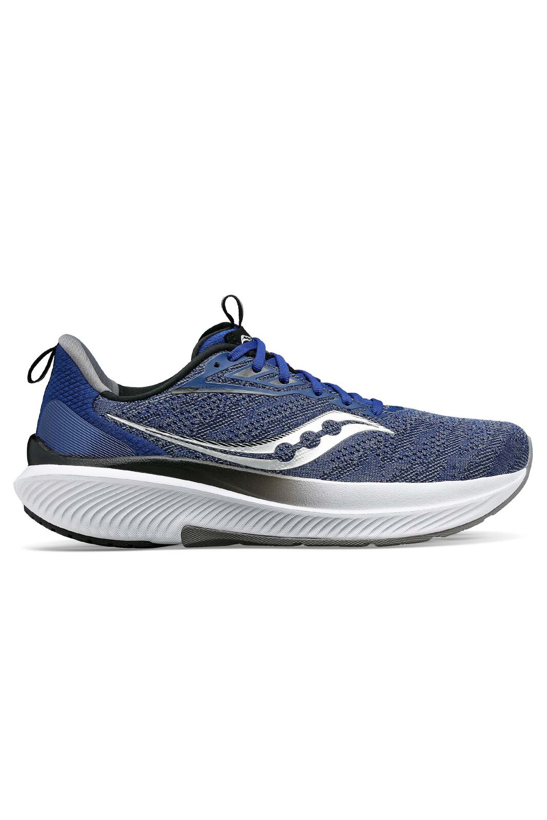 Saucony Mens Echelon 9 Wide Shoes Runners Running Sneakers in Indigo/Black