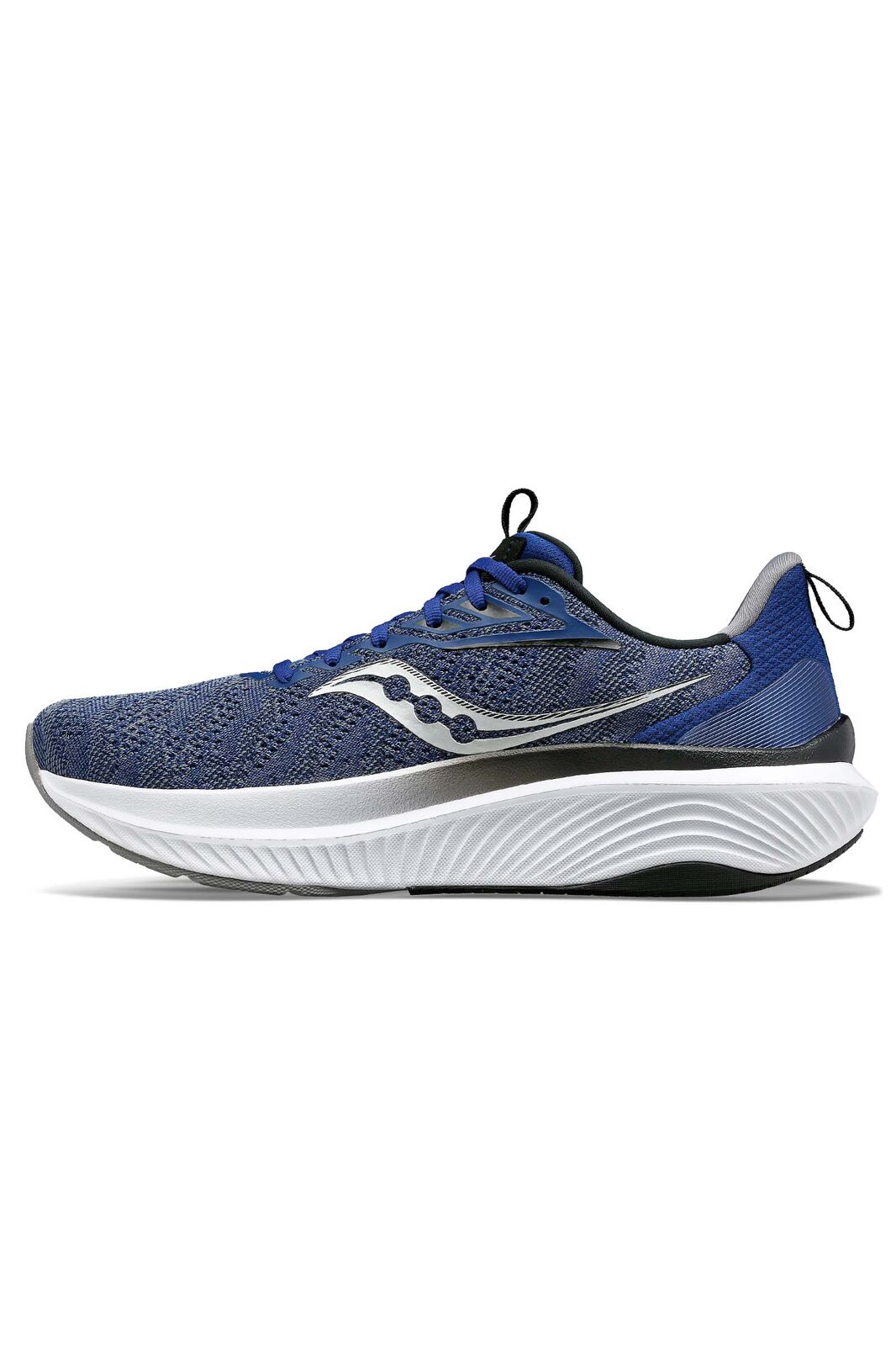 Saucony Mens Echelon 9 Wide Shoes Runners Running Sneakers in Indigo/Black