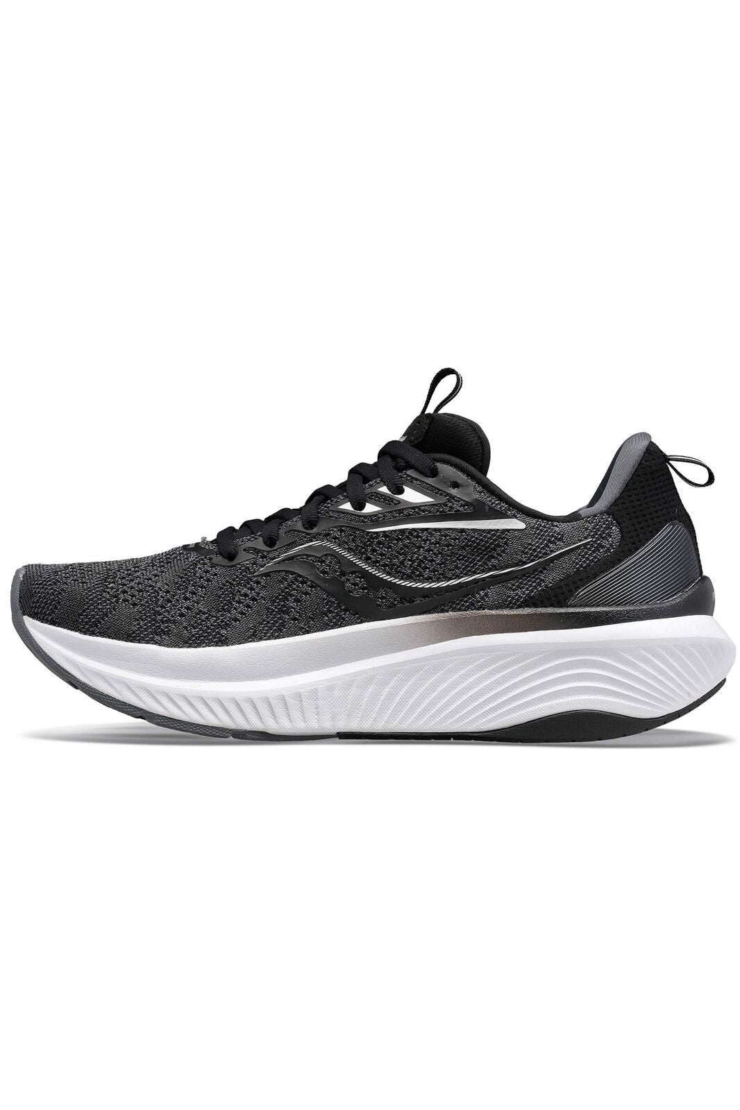 Saucony Mens Echelon 9 X-Wide Extra Wide Shoes Sneakers Runners in Black/White