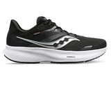 Saucony Mens Ride 16 Supportive Running Shoes Sneakers - Black/White