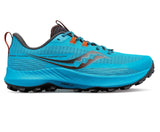 Saucony Mens Peregrine 13 Trail Running Shoes Sneakers - Agave/Basalt