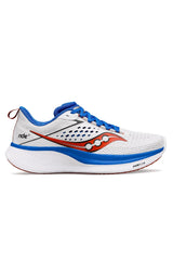 Saucony Mens Ride 17 (D) Shoes Sneakers Runners Running in White/Cobalt