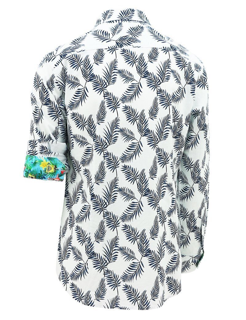 SpongeBob Squarepants Mens Long Sleeve Shirt Hawaiian - Palm Print