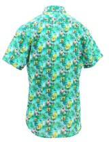 SpongeBob Squarepants Mens Short Sleeve Shirt Hawaiian Cotton Top