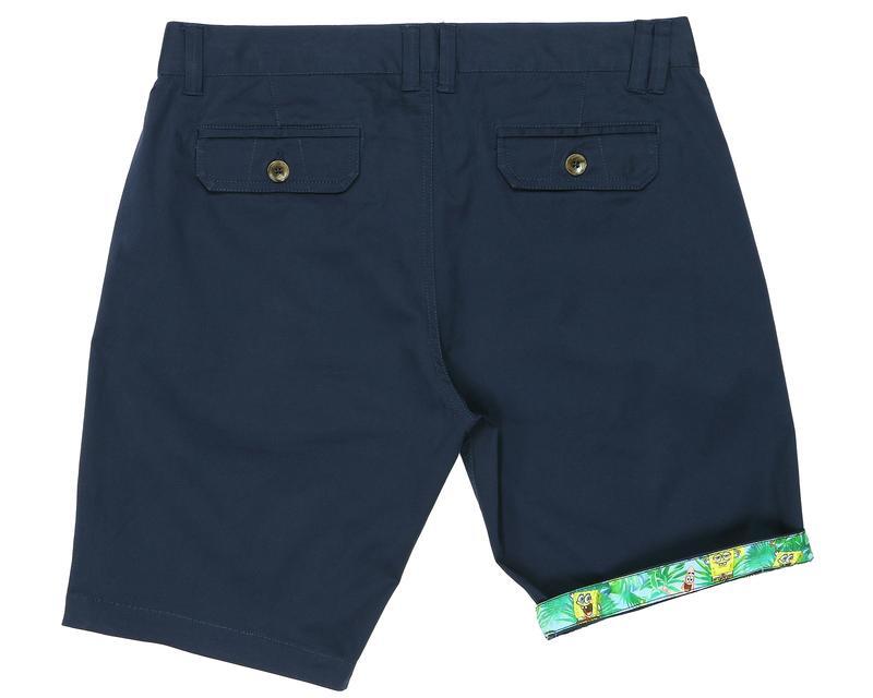 SpongeBob Squarepants Mens Cotton Shorts - Navy