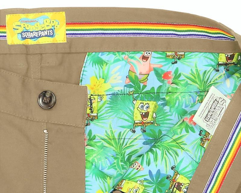 SpongeBob Squarepants Mens Hawaiian Shorts Summer - Sand