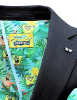 SpongeBob Squarepants Mens Sports Suit Jacket - Navy