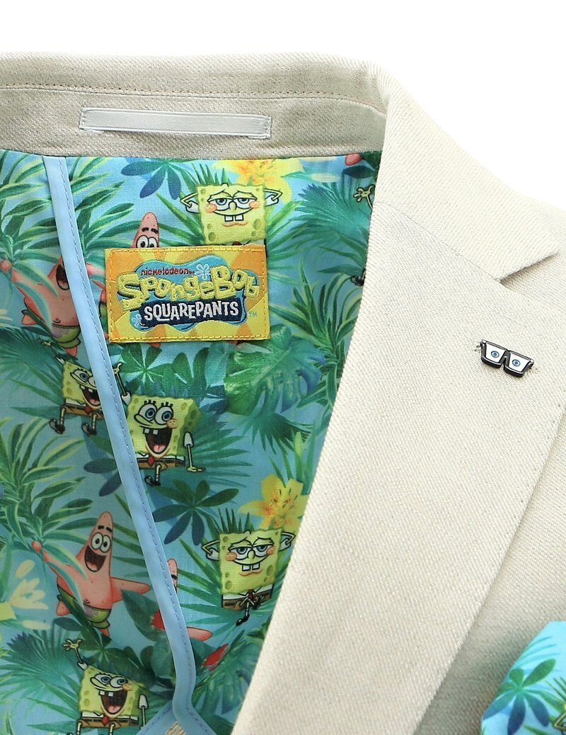 SpongeBob Squarepants Sports Suit Jacket Coat - Sand