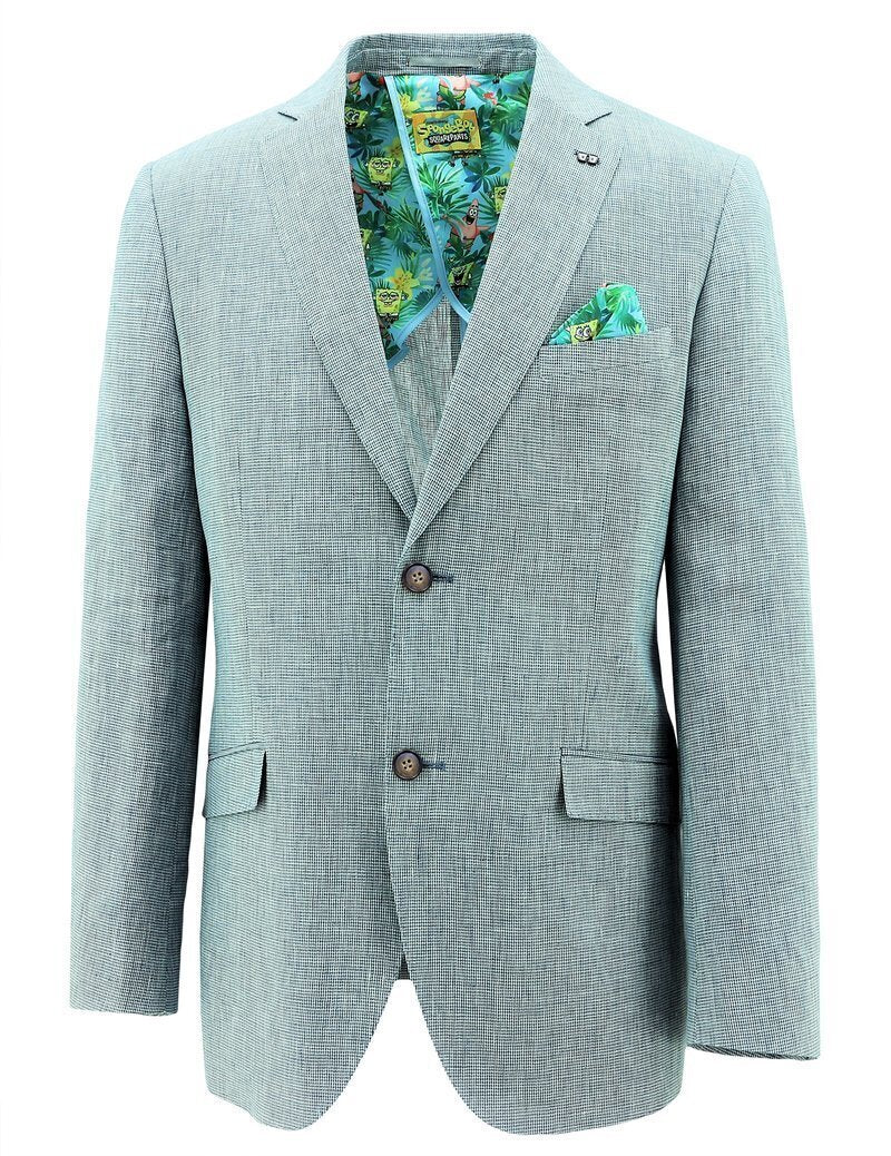 SpongeBob Squarepants Sports Suit Jacket Coat - Light Blue