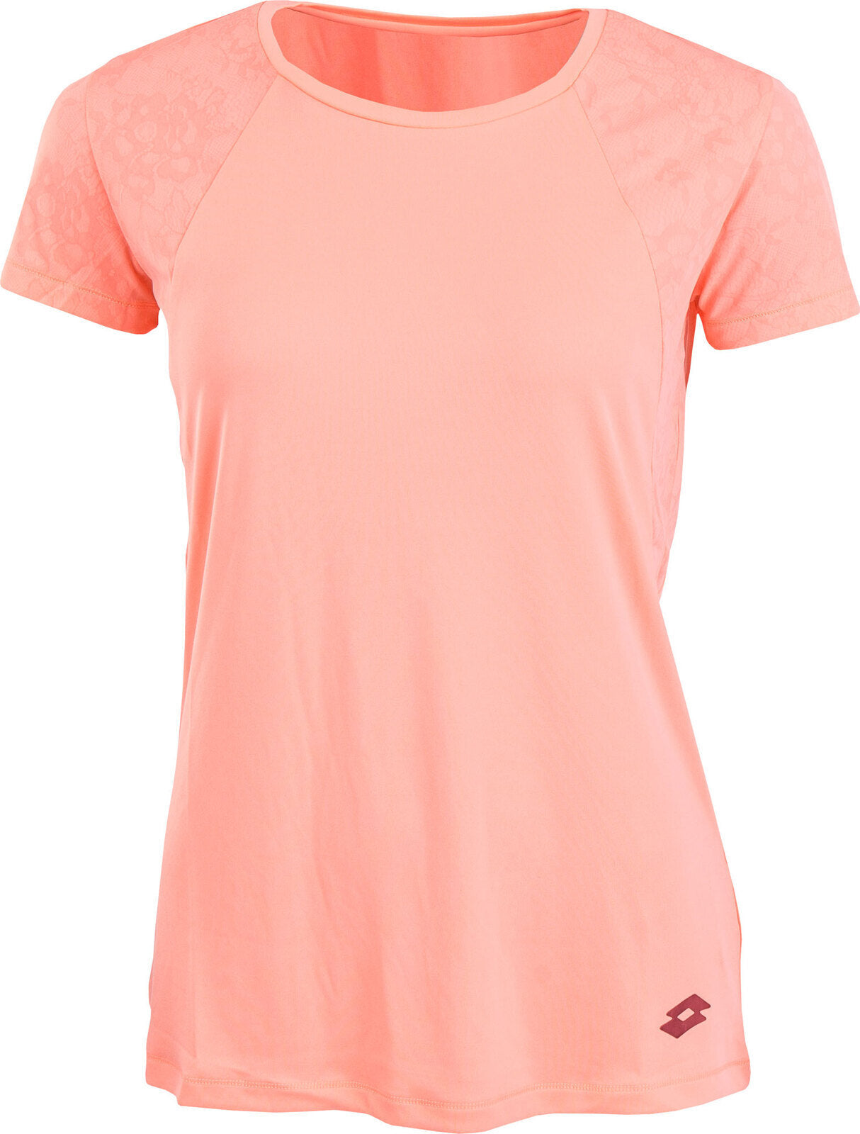 Lotto Womens Ursula III Tee Shirt Top Tennis Fitness Sport - Neon Rose