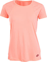 Lotto Womens Ursula III Tee Shirt Top Tennis Fitness Sport - Neon Rose