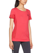 Lotto Womens Indy II Tee Shirt Sports Soccer Tennis Training - Red Rose