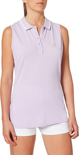 Lotto Womens Polo L73 Sleeveless Cotton Italian Sport Design - Violet