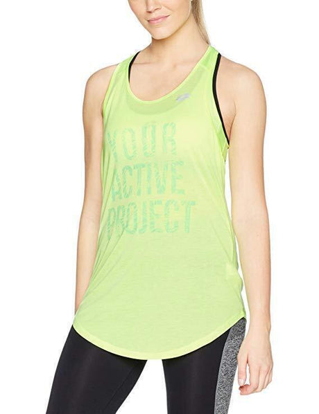 Lotto Womens Ursula V Tank Sports Fitness Tennis Training - Green Light