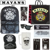 Mayans Boys Showbag w/ Backpack Tattoos Dog Tag Sunglasses Stein Mug Bandanna