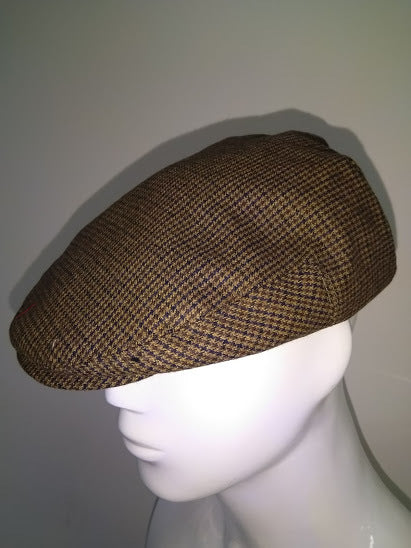 Scala Mens Flat Cap Driving Hat Newsboy Gatsby Ivy Cotton Vintage - Brown