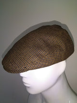 Scala Mens Flat Cap Driving Hat Newsboy Gatsby Ivy Cotton Vintage - Brown