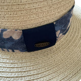 Scala Toyo Straw Hat Panama Fedora Handmade - Beige