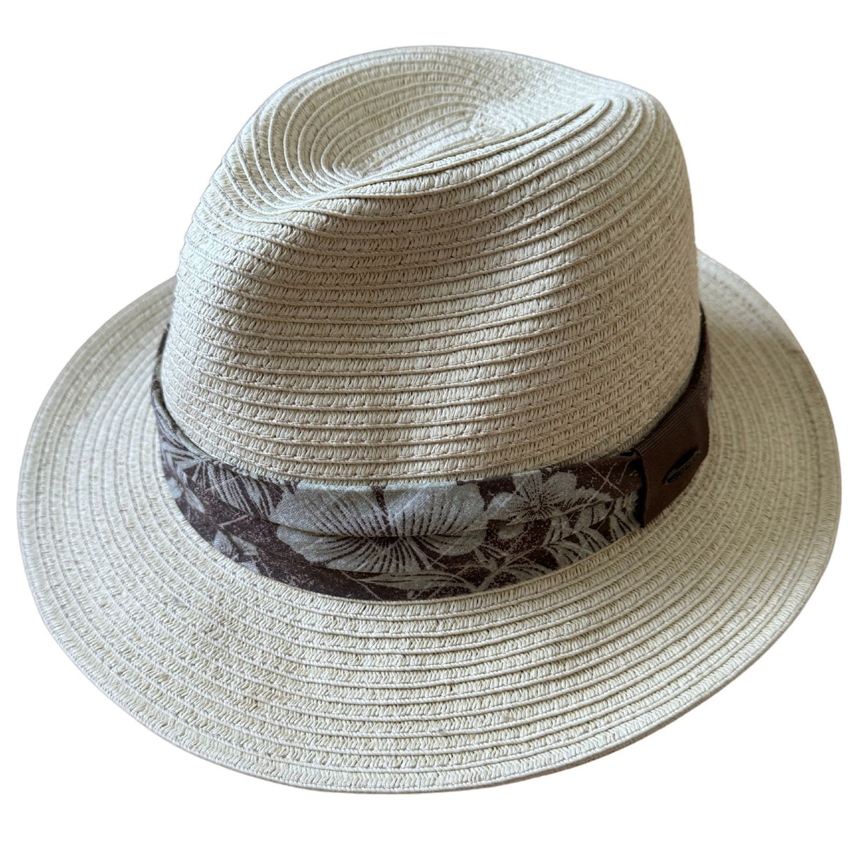 Scala Toyo Straw Hat Panama Fedora Handmade - Natural