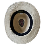 Scala Toyo Straw Hat Panama Fedora Handmade - Natural