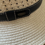 Scala Toyo Straw Hat Panama Fedora Handmade - Natural