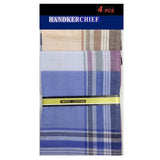 5pc Set Mens Woven Warm Knit Scarf +4 100% Cotton Handkerchiefs Hankies