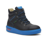 SCHUTZE Asphalt Work Boots 3M Reflective Steel Cap Shoes Made in Austria - Black/Blue