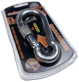 90mm Stainless Steel CARABINER Clip Hook Lockable Mountain Climbing