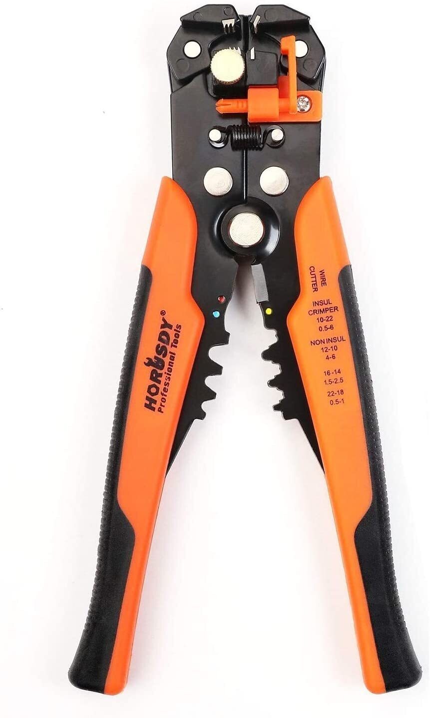 8" Self-adjusting Wire Stripper Cable Crimper Cutter Electrical Terminals Pliers