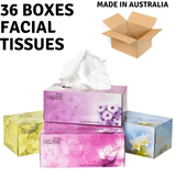 36 Boxes Polar SERENE Facial Tissues 2-Ply Deluxe Extra Soft Bulk 180 Sheets