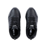 SFIDA Defy Senior Leather Lace Up Cross Trainer Shoes Sneakers in Black