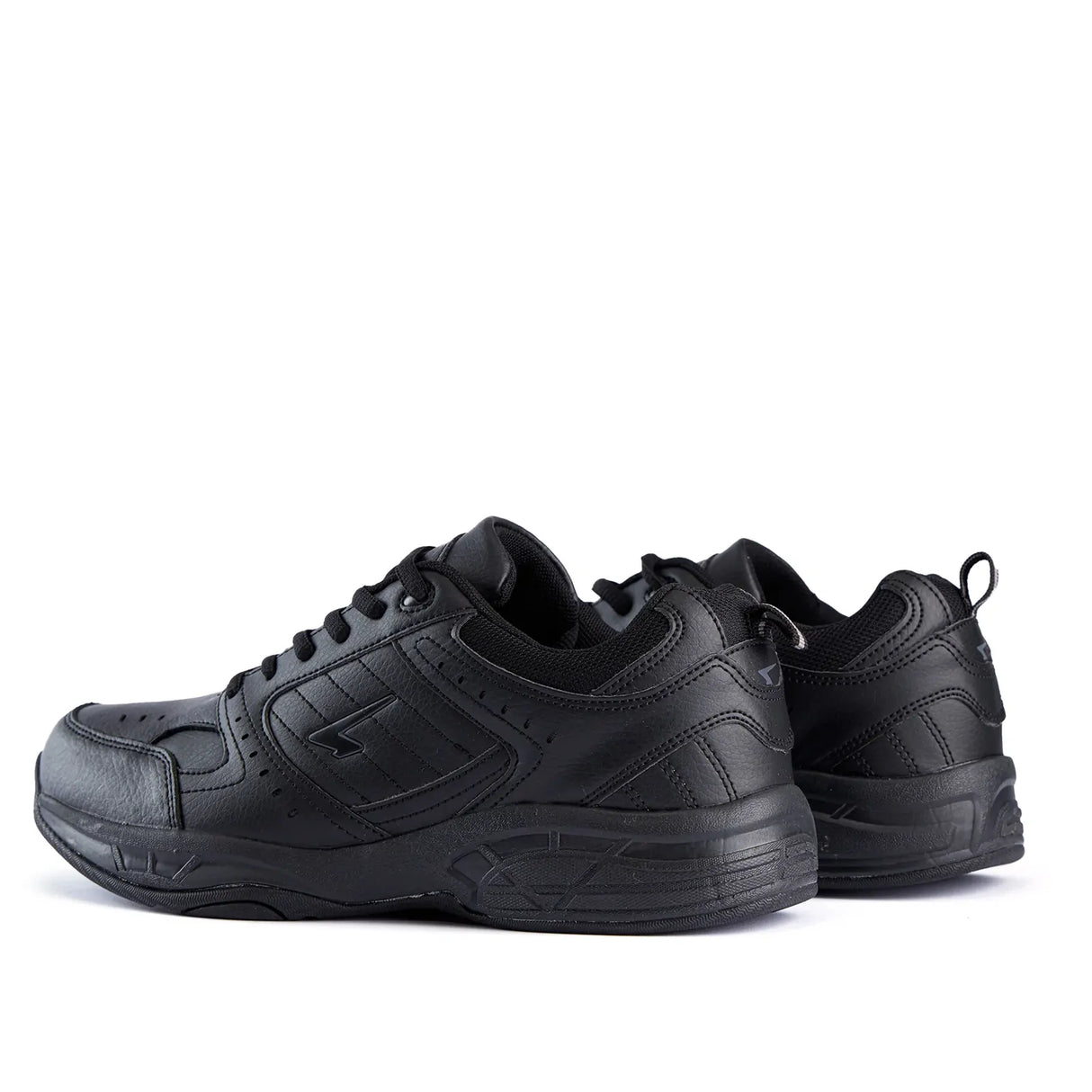 SFIDA Defy Senior Leather Lace Up Cross Trainer Shoes Sneakers in Black