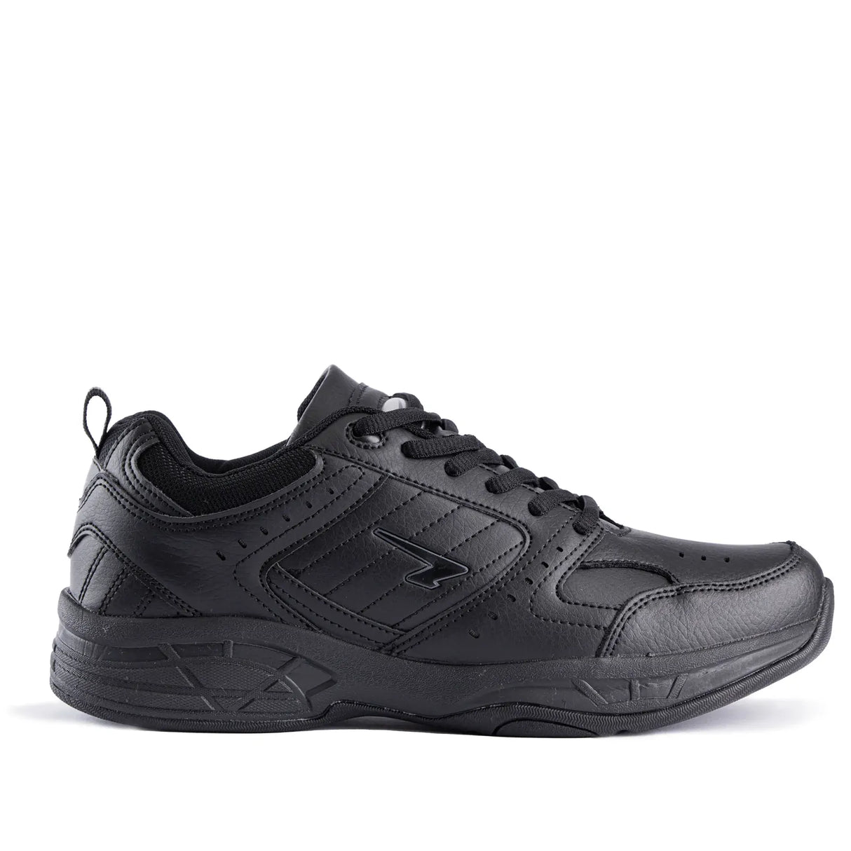 SFIDA Defy Senior Leather Lace Up Cross Trainer Shoes Sneakers in Black