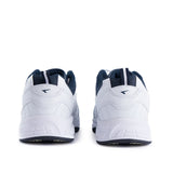 SFIDA Defy Senior Leather Lace Up Cross Trainer Shoes Sneakers in White/Navy